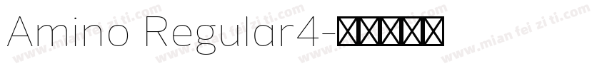 Amino Regular4字体转换